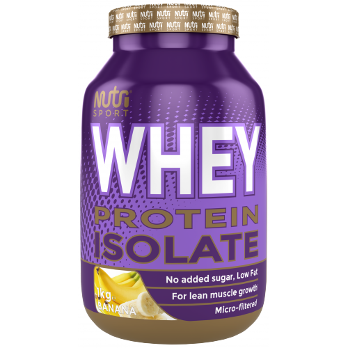 NutriSport Whey Isolate 1kg Banana packshot