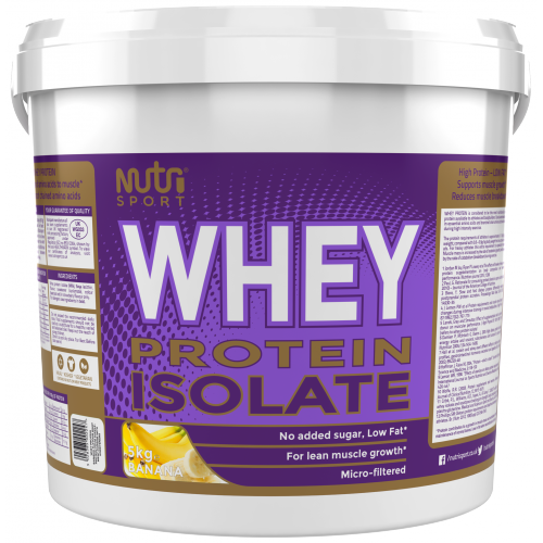 NutriSport Whey Isolate 5kg Banana packshot