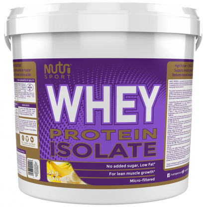 NutriSport Whey Isolate 5kg Banana packshot