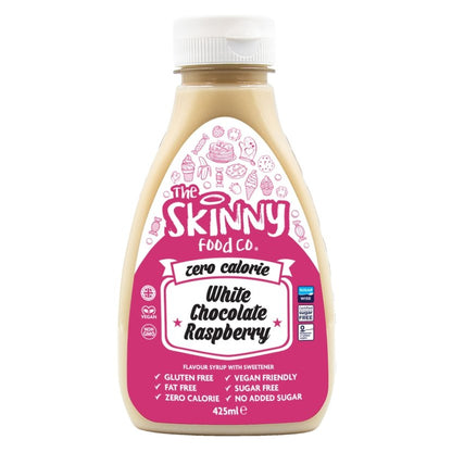 The Skinny Food Co Skinny Syrup 425ml White Chocolate Raspberry